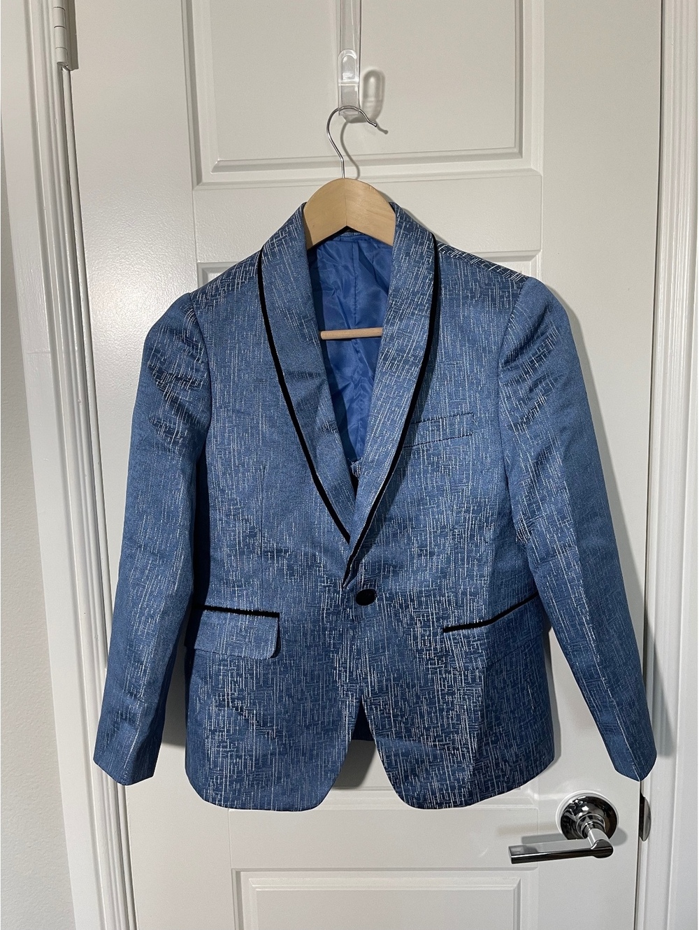 Boys Suits for Kids Size 10 Blue Shawl Lapel 2 Pieces K144